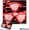 Decal Skin compatible with Sony PS3 Slim Radioactive Red