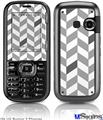LG Rumor 2 Skin - Chevrons Gray And Charcoal