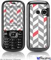 LG Rumor 2 Skin - Chevrons Gray And Coral