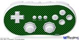 Wii Classic Controller Skin - Carbon Fiber Green