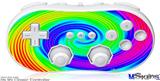 Wii Classic Controller Skin - Rainbow Swirl