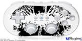 Wii Classic Controller Skin - Big Kiss Black on White