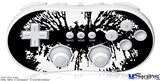 Wii Classic Controller Skin - Big Kiss White on Black