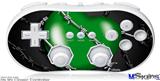 Wii Classic Controller Skin - Barbwire Heart Green