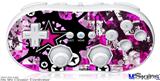 Wii Classic Controller Skin - Pink Star Splatter