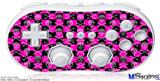 Wii Classic Controller Skin - Skull Crossbones Checkerboard