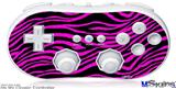 Wii Classic Controller Skin - Pink Zebra