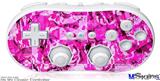 Wii Classic Controller Skin - Pink Plaid Graffiti