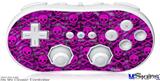 Wii Classic Controller Skin - Pink Skull Bones