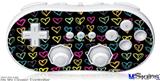 Wii Classic Controller Skin - Kearas Hearts Black