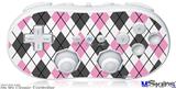 Wii Classic Controller Skin - Argyle Pink and Gray