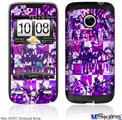 HTC Droid Eris Skin - Purple Checker Graffiti