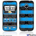 HTC Droid Eris Skin - Skull Stripes Blue