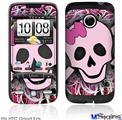 HTC Droid Eris Skin - Pink Skull