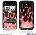 HTC Droid Eris Skin - Metal Flames Red