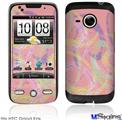 HTC Droid Eris Skin - Neon Swoosh on Pink