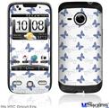 HTC Droid Eris Skin - Pastel Butterflies Blue on White