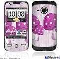 HTC Droid Eris Skin - Mushrooms Hot Pink