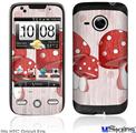 HTC Droid Eris Skin - Mushrooms Red