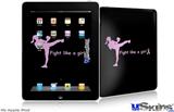 iPad Skin - Fight Like A Girl Breast Cancer Kick Boxer