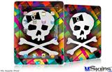 iPad Skin - Rainbow Plaid Skull