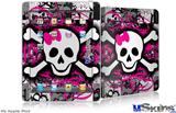 iPad Skin - Splatter Girly Skull