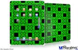 iPad Skin - Criss Cross Green