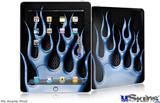 iPad Skin - Metal Flames Blue