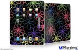 iPad Skin - Kearas Flowers on Black