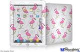 iPad Skin - Flamingos on White