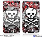 iPod Touch 4G Decal Style Vinyl Skin - Skull Splatter