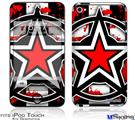 iPod Touch 4G Decal Style Vinyl Skin - Star Checker Splatter