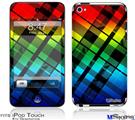 iPod Touch 4G Decal Style Vinyl Skin - Rainbow Plaid