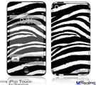 iPod Touch 4G Decal Style Vinyl Skin - Zebra