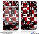 iPod Touch 4G Decal Style Vinyl Skin - Checker Graffiti