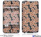 iPod Touch 4G Decal Style Vinyl Skin - Locknodes 02 Burnt Orange