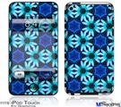 iPod Touch 4G Decal Style Vinyl Skin - Daisies Blue