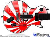 Guitar Hero III Wii Les Paul Skin - Rising Sun Japanese Red