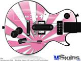 Guitar Hero III Wii Les Paul Skin - Rising Sun Japanese Pink