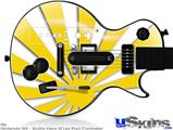 Guitar Hero III Wii Les Paul Skin - Rising Sun Japanese Yellow