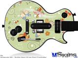 Guitar Hero III Wii Les Paul Skin - Birds Butterflies and Flowers