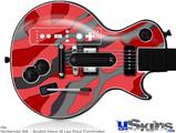 Guitar Hero III Wii Les Paul Skin - Camouflage Red