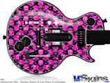 Guitar Hero III Wii Les Paul Skin - Skull Crossbones Checkerboard