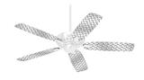 Diamond Plate Metal - Ceiling Fan Skin Kit fits most 42 inch fans (FAN and BLADES SOLD SEPARATELY)