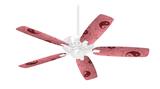 Feminine Yin Yang Red - Ceiling Fan Skin Kit fits most 42 inch fans (FAN and BLADES SOLD SEPARATELY)