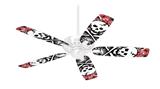 Skull Splatter - Ceiling Fan Skin Kit fits most 42 inch fans (FAN and BLADES SOLD SEPARATELY)