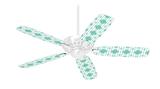 Boxed Seafoam Green - Ceiling Fan Skin Kit fits most 42 inch fans (FAN and BLADES SOLD SEPARATELY)