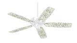 Flowers Pattern 05 - Ceiling Fan Skin Kit fits most 42 inch fans (FAN and BLADES SOLD SEPARATELY)