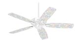 Flowers Pattern 10 - Ceiling Fan Skin Kit fits most 42 inch fans (FAN and BLADES SOLD SEPARATELY)