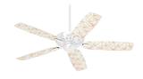 Flowers Pattern 17 - Ceiling Fan Skin Kit fits most 42 inch fans (FAN and BLADES SOLD SEPARATELY)